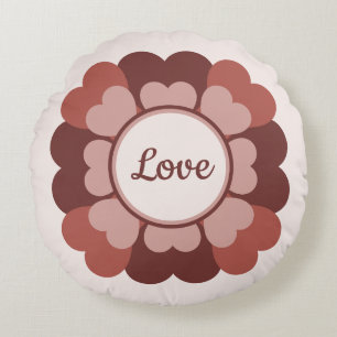 Herzkranz Rundes Kissen