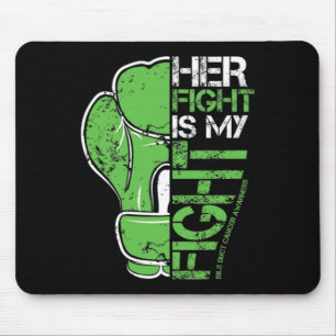 Herzkrebs Ihr Kampf ist mein Kampfboxhandschuh Mousepad