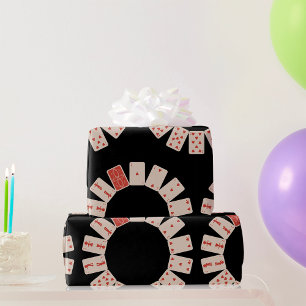 Herzkreislauf zum Kartenspielen Geschenkpapier