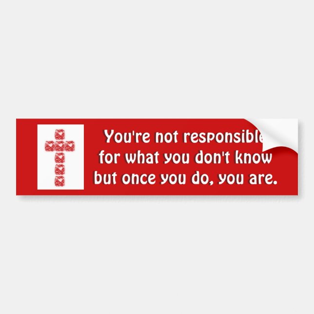 Herzkreuz Autoaufkleber (Vorne)