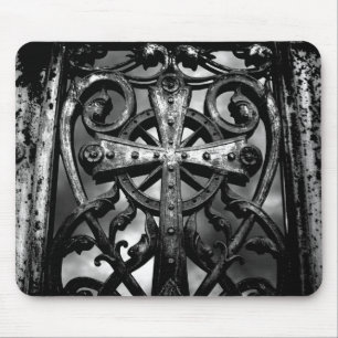 Herzkreuz Friedhof Mousepad