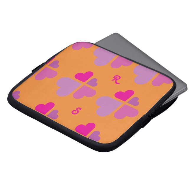 Herzkreuz Laptopschutzhülle (Vorne Oben)