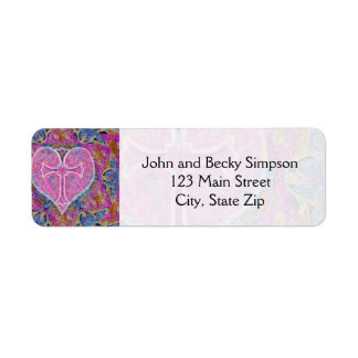 Herzkreuz Muster in rosa