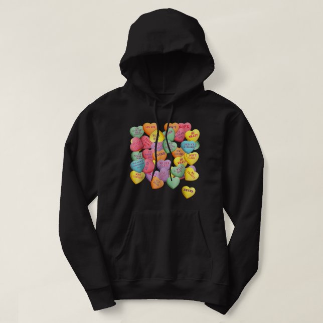 Herzkronen-Design Valentinstag für Männer Frauen & Hoodie (Design vorne)