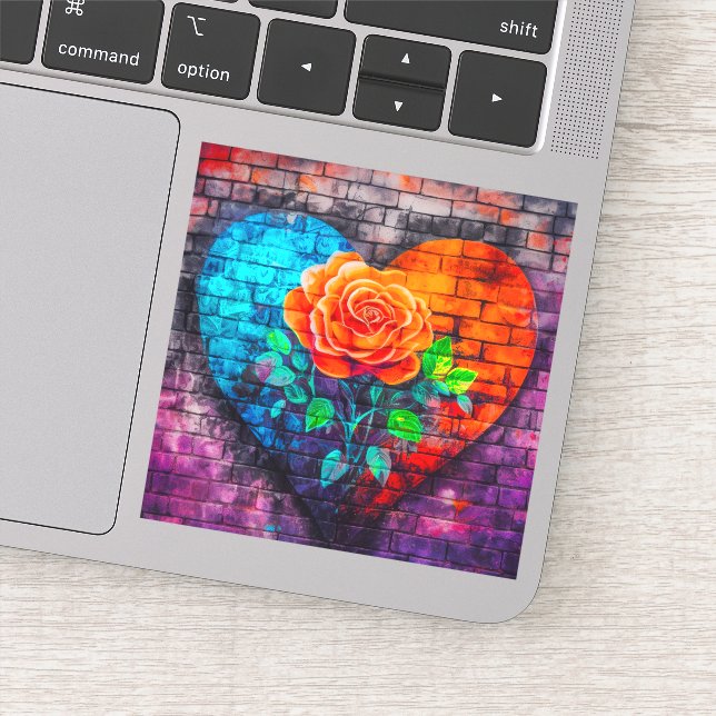 Herzkunst Aufkleber (Detail)