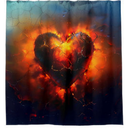 Herzkunst Duschvorhang