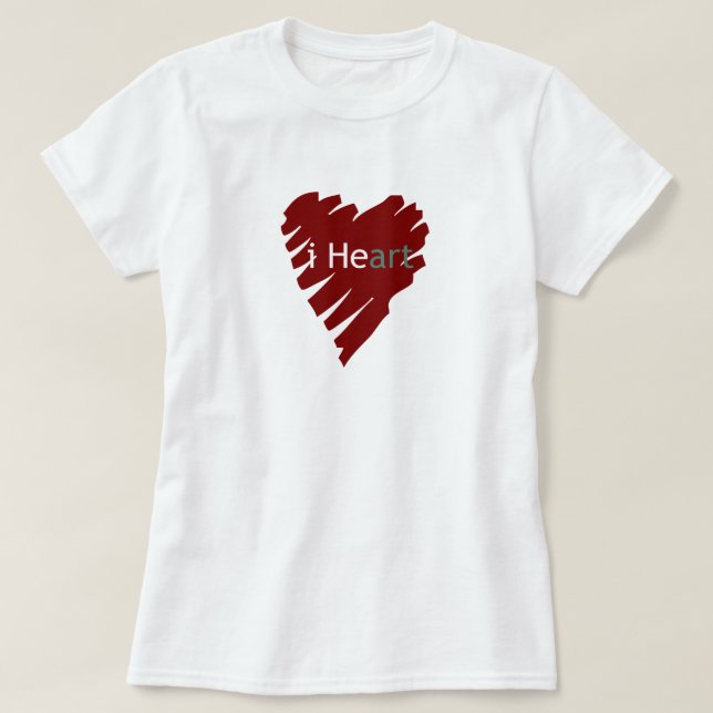 Herzkunst T-Shirt (Design vorne)