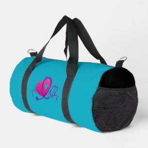 Herzkurve mit medizinischem Stethoskop 2 Duffle Bag