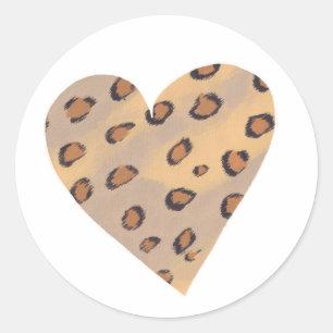 Herzleoparden, benutzerdefinierte Aufkleber