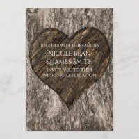 Herzlich begehter Tree Trunk Rustikale Hochzeitsei