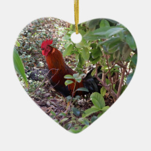 Herzlich präparierte, versteckte Roosterfeiertage Keramik Ornament