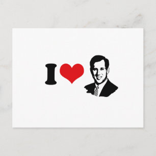 HERZLICH SANTORUM 2012 POSTKARTE