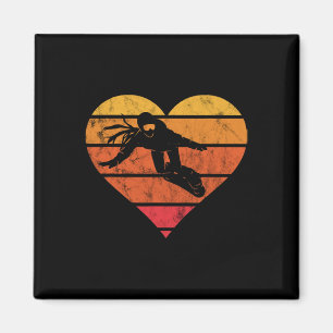 Herzlich Vintag Retro Snowboard Snowboarden Snowbo Magnet
