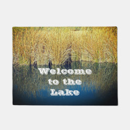 Herzlich willkommen am Seeufer zum Erleben des See Fußmatte