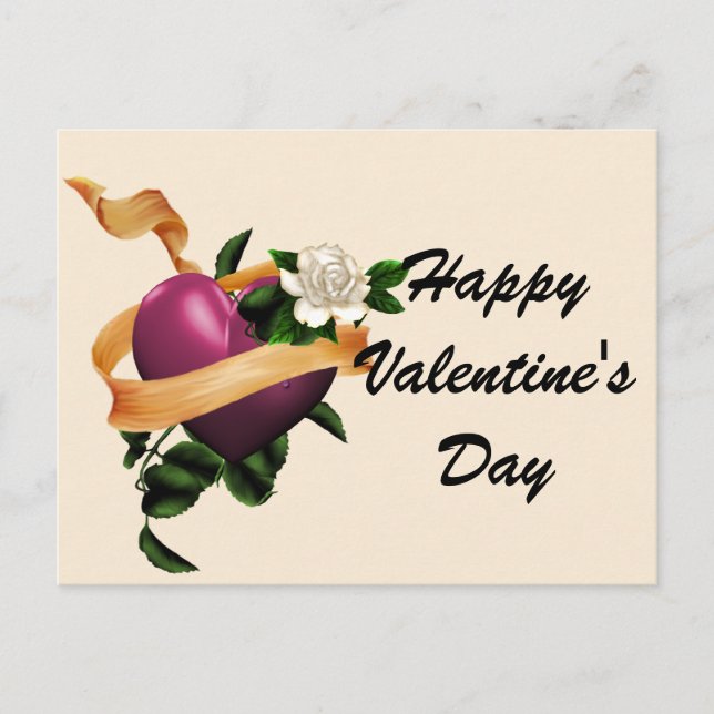 Herzlich Willkommen am Valentinstag Postkarten für (Vorderseite)