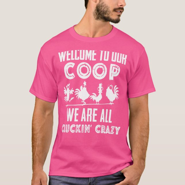 Herzlich willkommen auf unserem Coop, wir sind all T-Shirt (Vorderseite)
