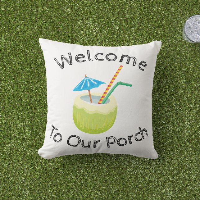 Herzlich willkommen auf unserer Terrasse mit Kisse Kissen (Golfball-Marker)