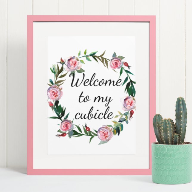 Herzlich willkommen bei der Arbeit meines Cubicle  Poster (Von Creator hochgeladen)