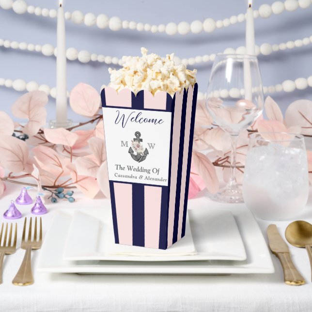 Herzlich willkommen bei der Nautic Wedding Floral  Geschenkschachtel (Hochzeit)