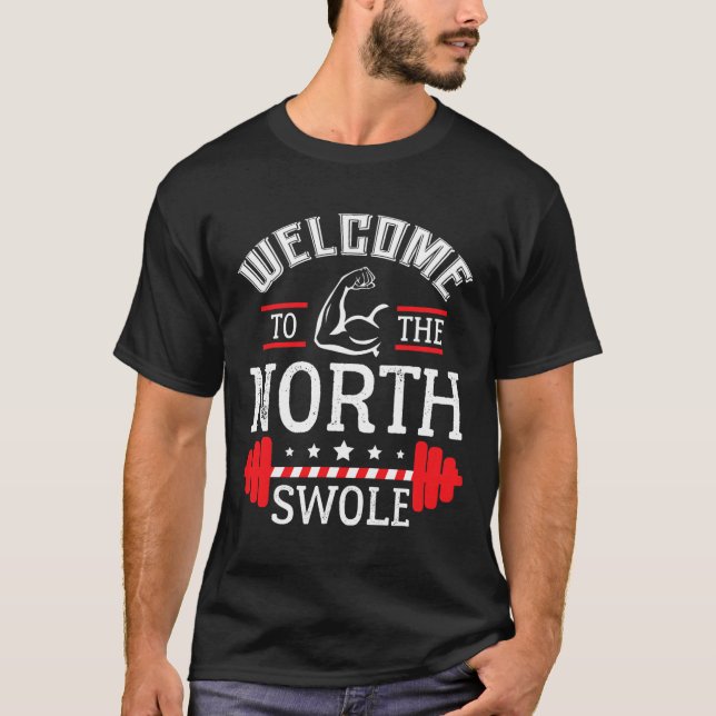 Herzlich willkommen bei der Nord-Swole Funny Gym W T-Shirt (Vorderseite)