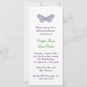 Herzlich willkommen bei einem Flutter Probe Dinner Einladung