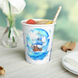 Herzlich willkommen bei einem Seemann: Babydusche  Pappbecher