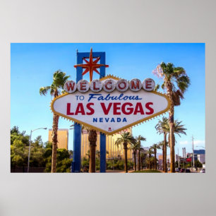 Herzlich willkommen bei Fabulous Las Vegas Door Ma Poster