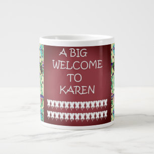 Herzlich willkommen bei Karen Abstrakte Kunstworte Jumbo-Tasse