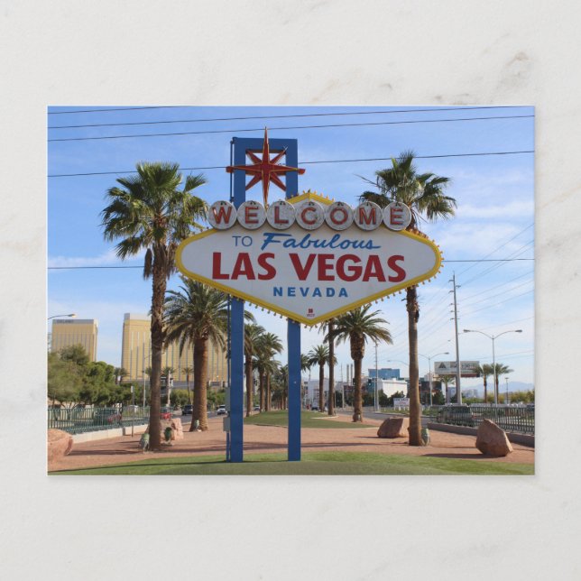 Herzlich willkommen bei Las Vegas Postcard! Postkarte (Vorderseite)