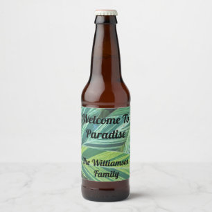 Herzlich willkommen bei Paradise Green Striping Tr Bierflaschenetikett
