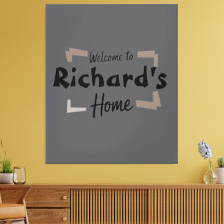 Herzlich willkommen bei Richard's personalisierter Leinwanddruck