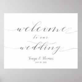 Herzlich willkommen bei unserem HochzeitGold Swash Poster