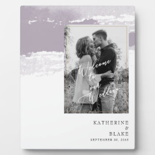 Herzlich willkommen bei unserem Hochzeitslavender  Fotoplatte