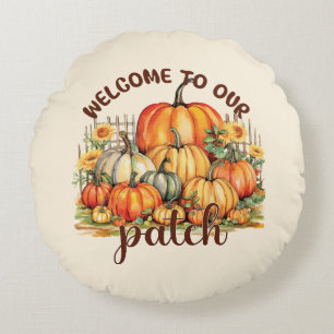 Herzlich willkommen bei unserem Patch - Cosy Pumpk Rundes Kissen