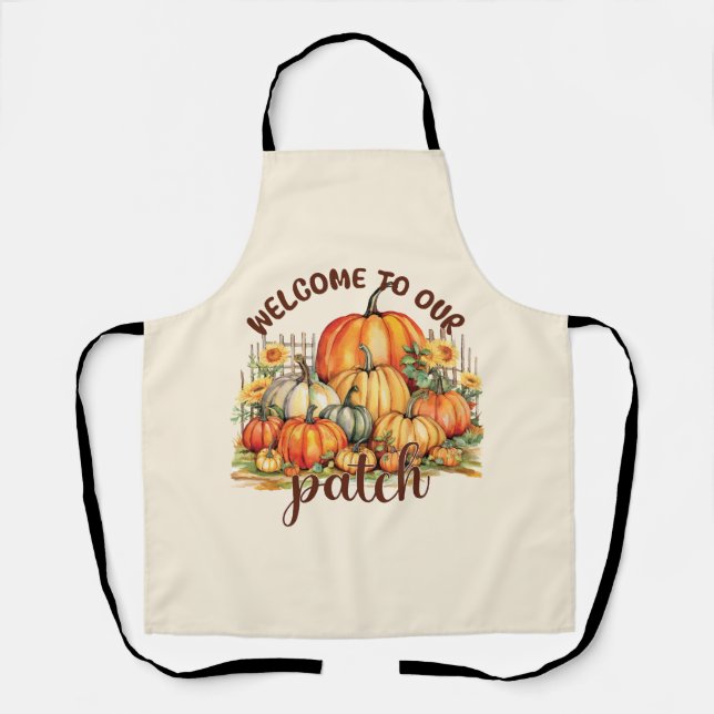 Herzlich willkommen bei unserem Patch - Cosy Pumpk Schürze (Vorderseite)