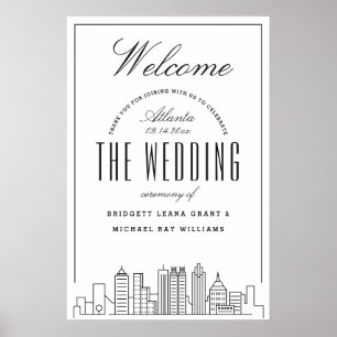 Herzlich Willkommen bei unserer Atlanta Hochzeit! Poster