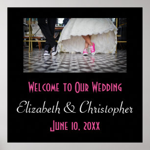 Herzlich willkommen bei unserer Hochzeit Fifties R Poster