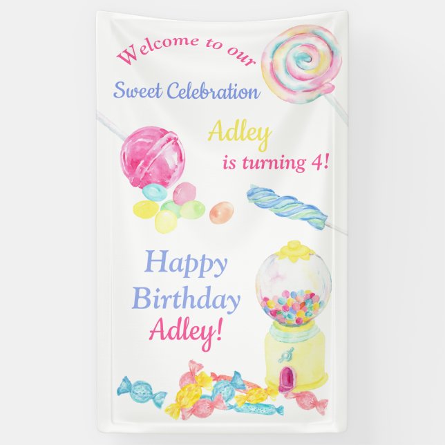 Herzlich willkommen bei unserer Sweet Celebration  Banner (Vertikal)