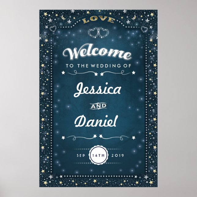 Herzlich willkommen bei Wedding 24x36 Aquamarine G Poster (Vorne)