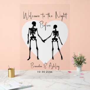 Herzlich willkommen beim Abendessen vor der Probe  Acrylschild