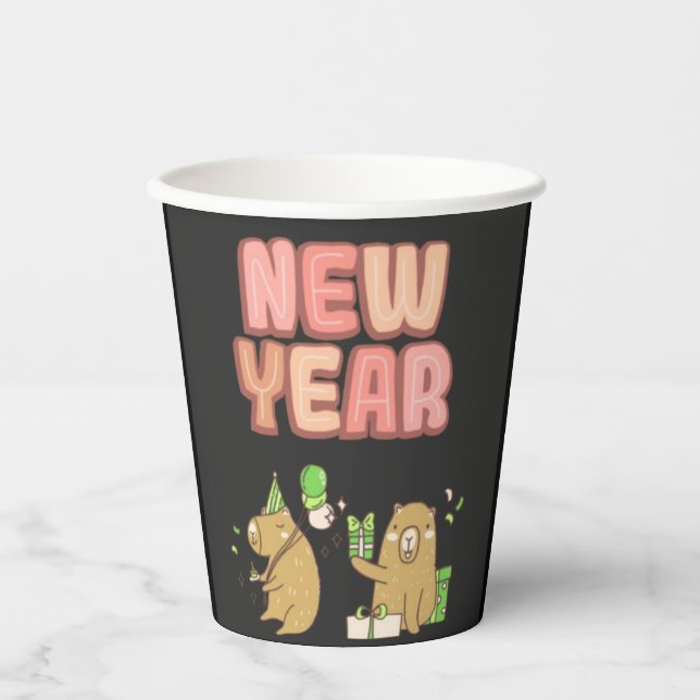 Herzlich Willkommen beim Fresh Start! Pappbecher (Vorderseite)