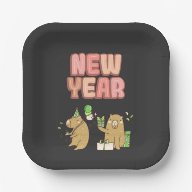 Herzlich Willkommen beim Fresh Start! Pappteller (Vorderseite)