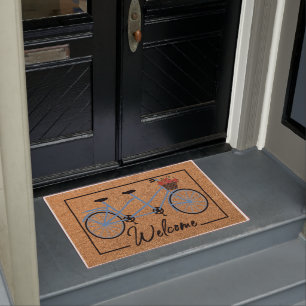 Herzlich willkommen Bike Doormat, Funny Cycle Mat Fußmatte