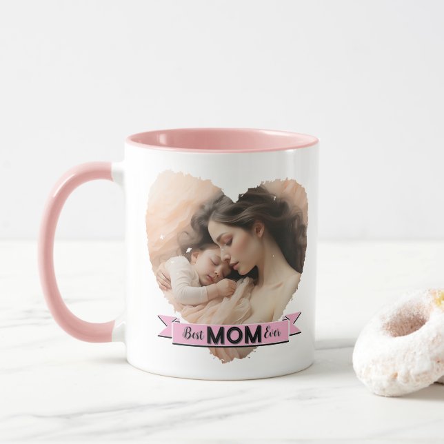 Herzlich Willkommen, die beste Mama aller Zeiten Tasse (Mit Donut)