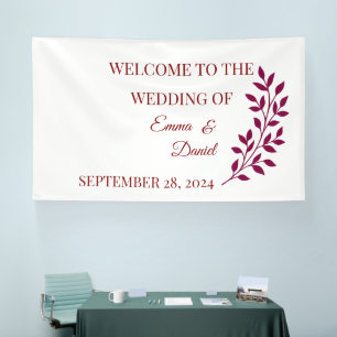Herzlich willkommen. Grad. Baby Banner Dekoratio