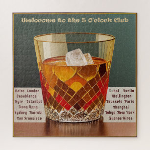 Herzlich willkommen im 5-Uhr Club Mid Century Desi Puzzle