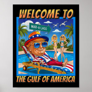 Herzlich willkommen im Amerikanischen Golf am 9. F Poster