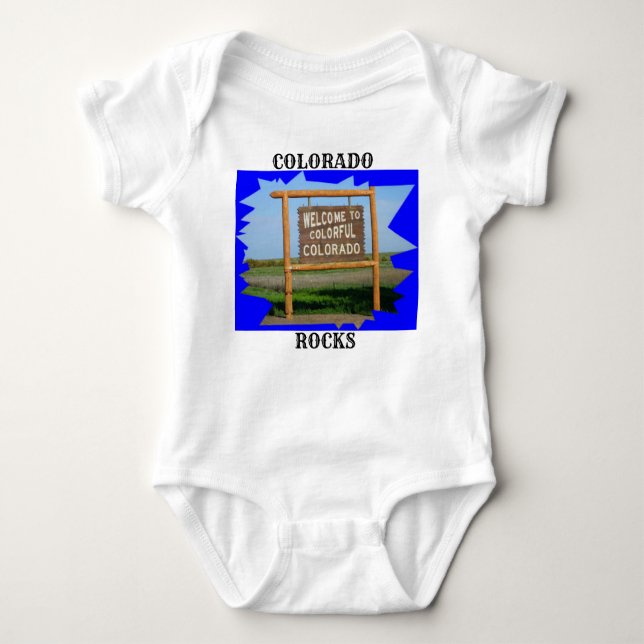 Herzlich willkommen im Colorado Säugling Body T -  Baby Strampler (Vorderseite)