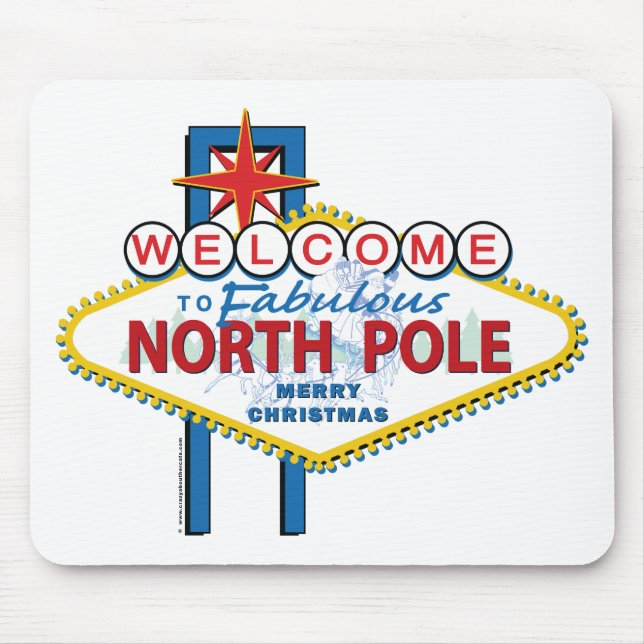 Herzlich willkommen im Fabulous North Pole Mousepad (Vorne)