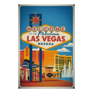 Herzlich willkommen im Las Vegas Nevada Poster